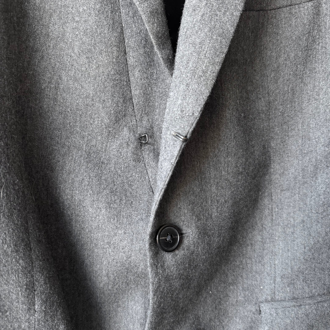 Dries Van Noten FW2007 Gray Cropped Wool Blazer Jacket