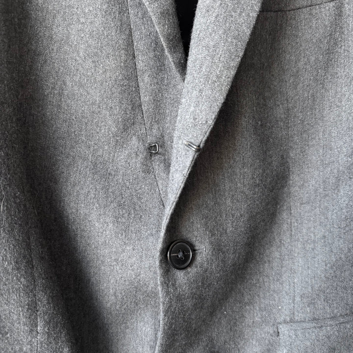 Dries Van Noten FW2007 Gray Cropped Wool Blazer Jacket