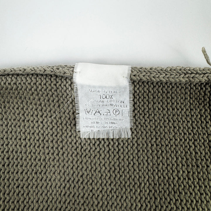 SS2002 Martin Margiela Military Green Cotton Knitted Vest