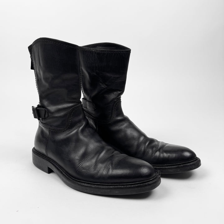 Gucci By Tom Ford 1990’s Black Leather Rider/Biker Boots