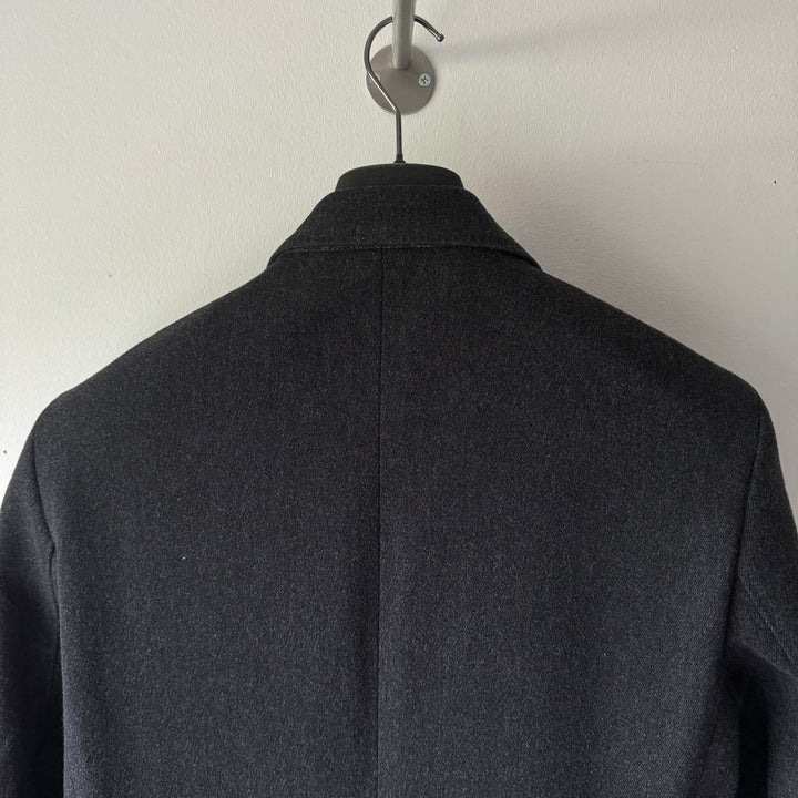 AW2004 Martin Margiela Dark Grey Wool Long-Coat