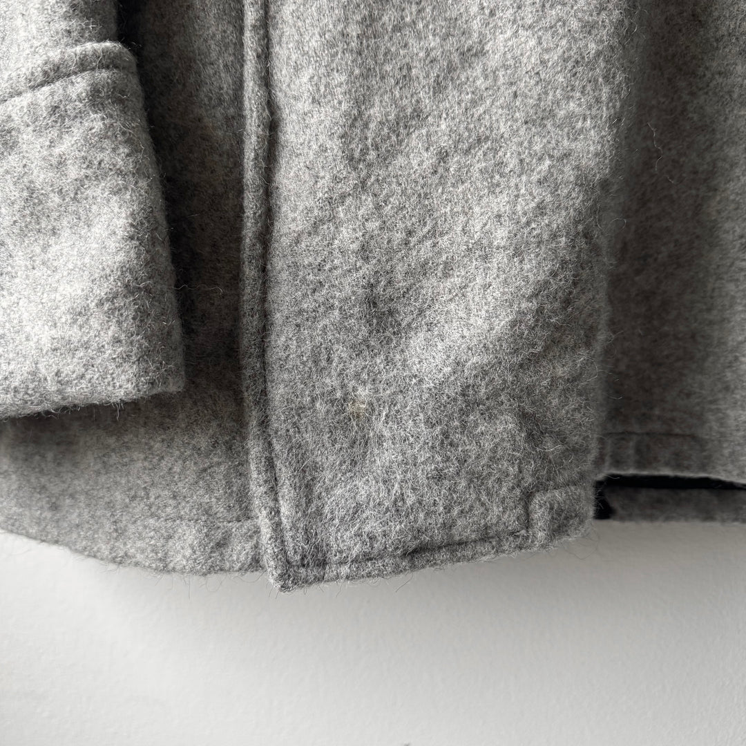 Miu Miu 2000’s Gray Wool Military Double Breasted Overcoat