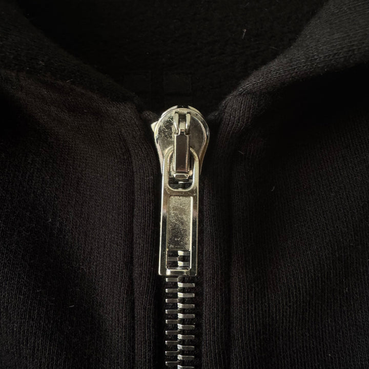 Rick Owens DRKSHDW FW22 Felpa Fleece Cotton Jason Zip-Up Hoodie