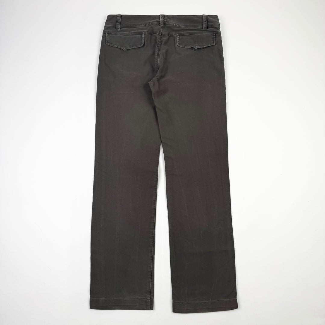 Gucci By Tom Ford SS2003 Olive Green Relaxed Straight Military Pants