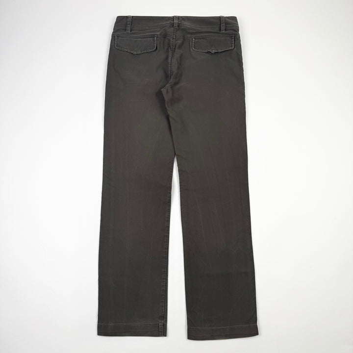 Gucci By Tom Ford SS2003 Olive Green Relaxed Straight Military Pants