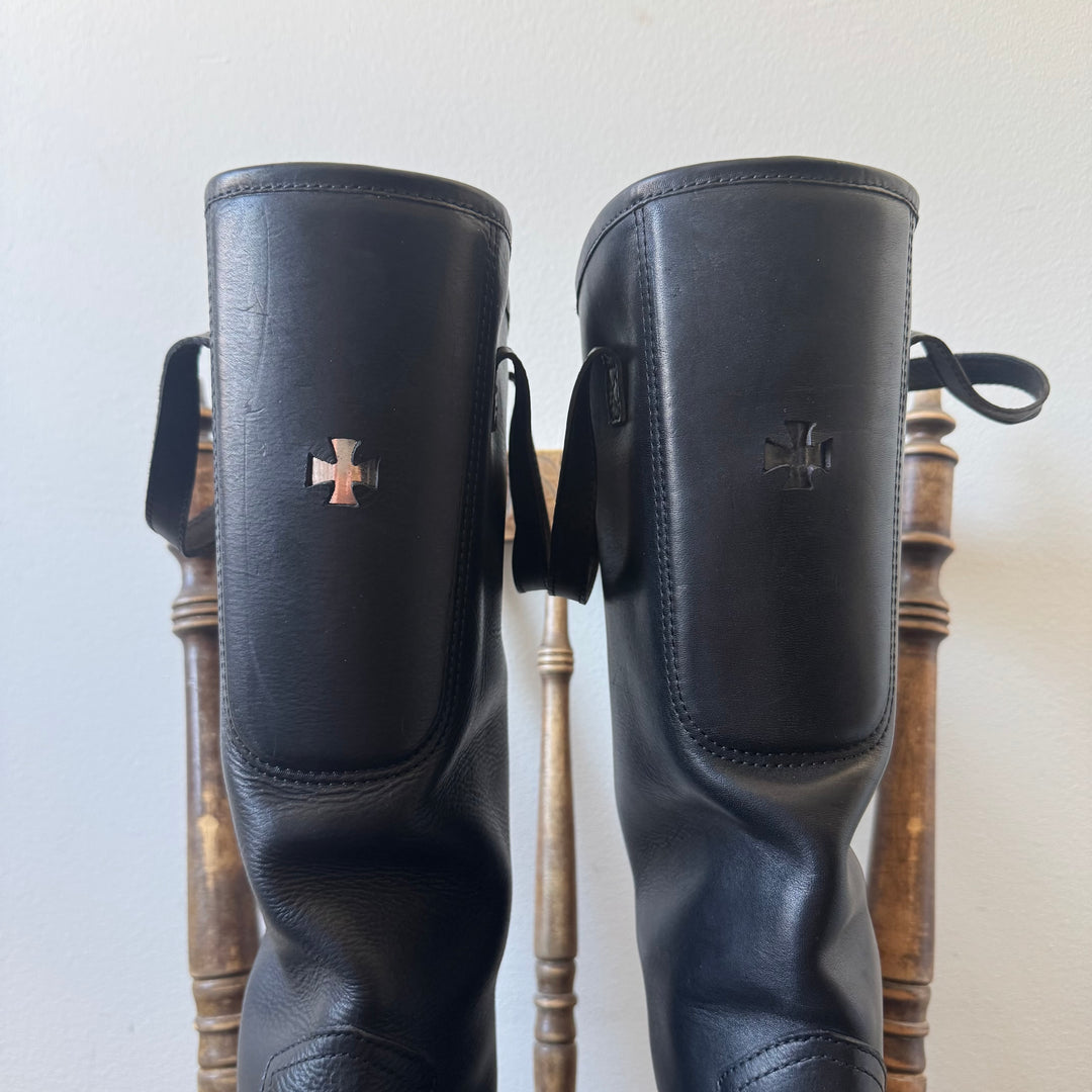 Enfants Riches Déprimés SS25 Platform Leather Riders Boots