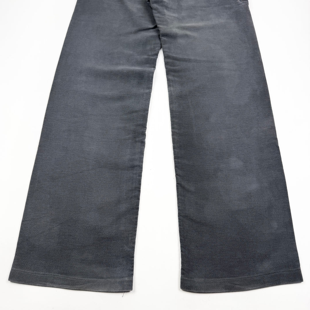 AW2005 Martin Margiela Gray Heavy Moleskin McQueen Pants