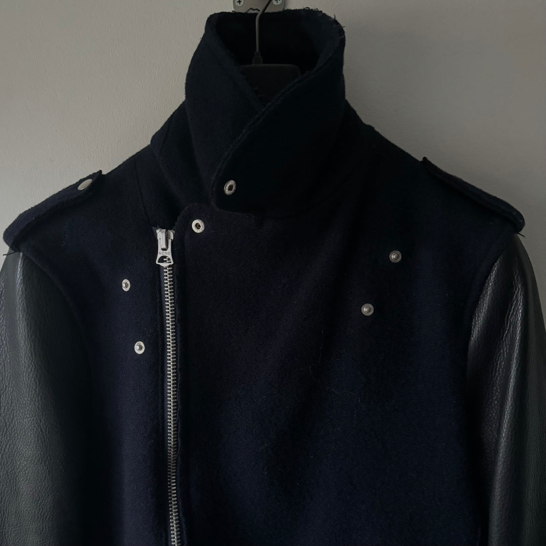 AW2013 Acne Studios Cassady Wool/Leather Biker Jacket