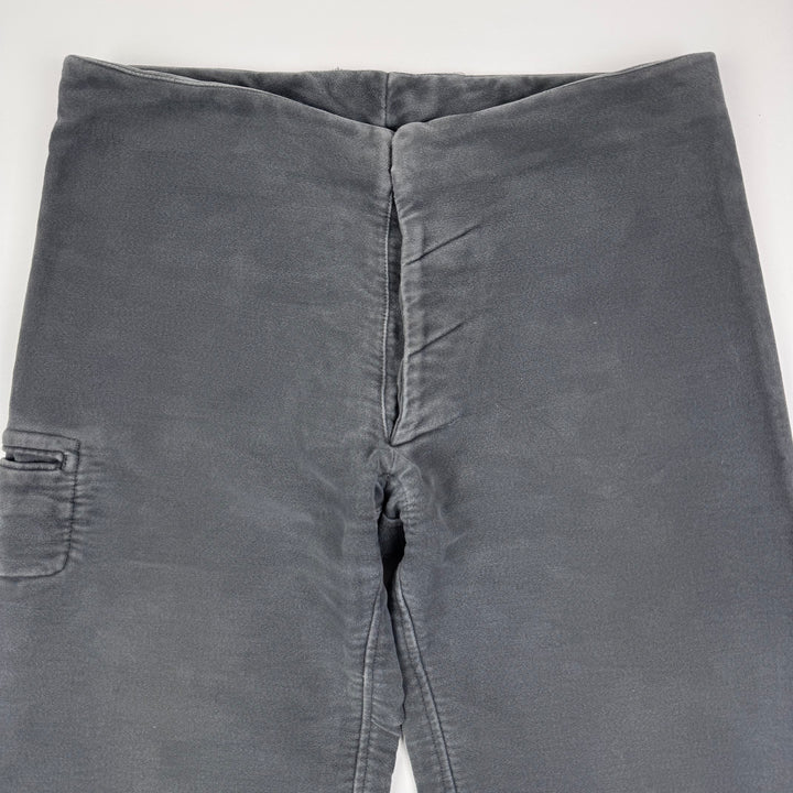 AW2005 Martin Margiela Gray Heavy Moleskin McQueen Pants