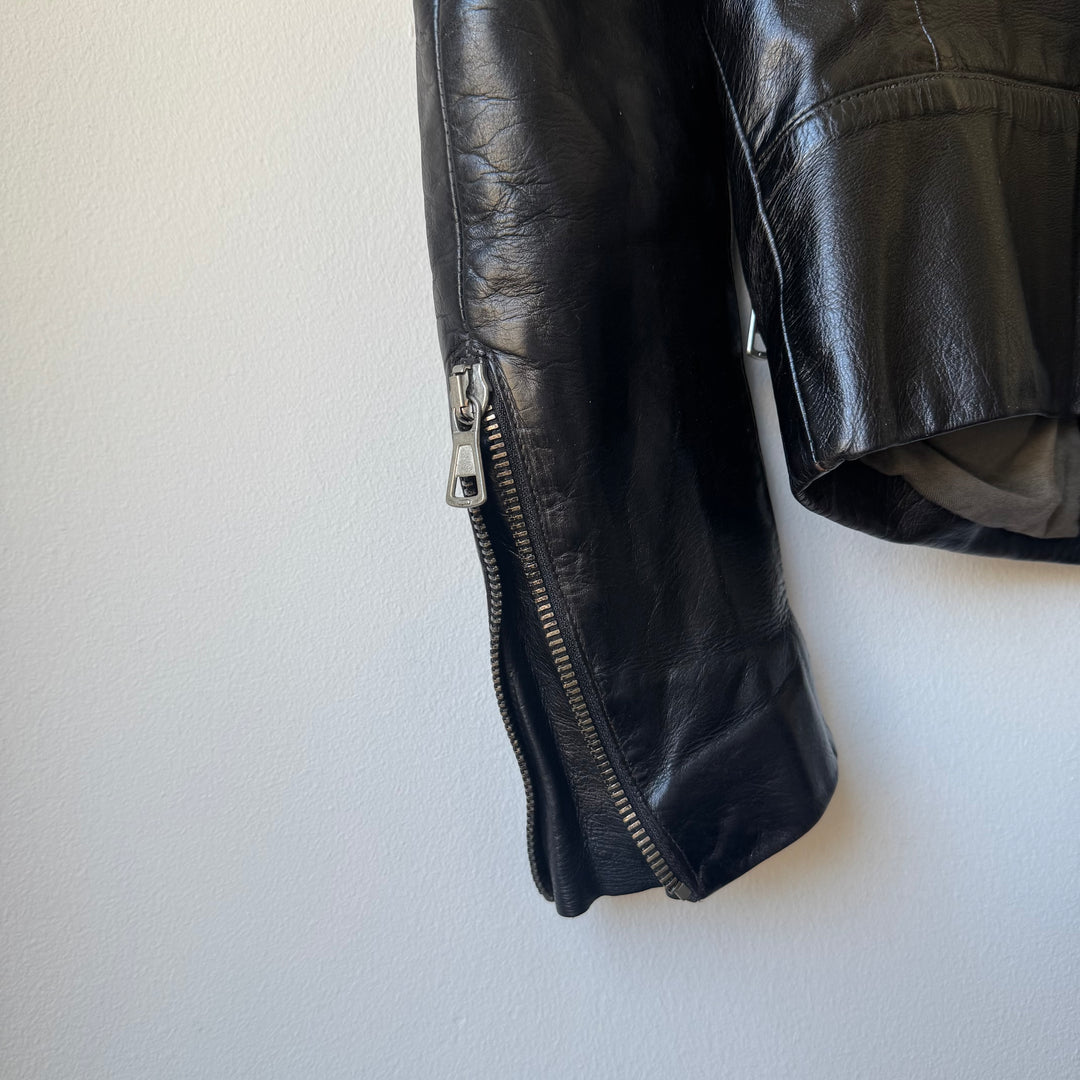 SS2001 Martin Margiela 5-Zip Leather Moto Café Racer Jacket