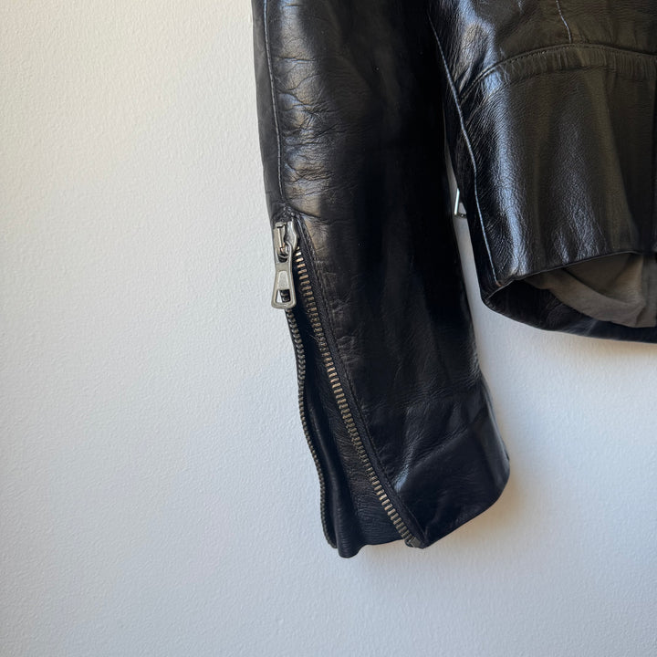 SS2001 Martin Margiela 5-Zip Leather Moto Café Racer Jacket