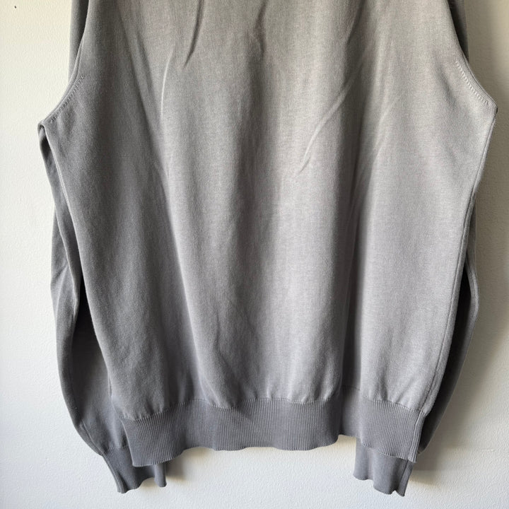 SS2018 Maison Margiela Gray Cotton Pullover Elbow Patch Knit Sweater