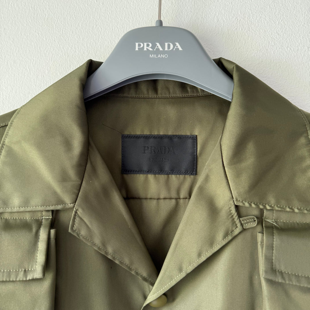 Prada SS2024 Re-Nylon Short-Sleeved Cargo Safari Shirt