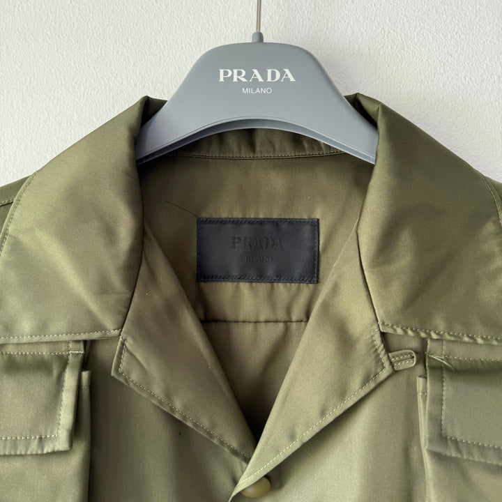 Prada SS2024 Re-Nylon Short-Sleeved Cargo Safari Shirt
