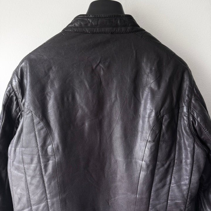 Yves Saint Laurent Rive Gauche By Tom Ford FW2003 Brown Fencing Leather Jacket
