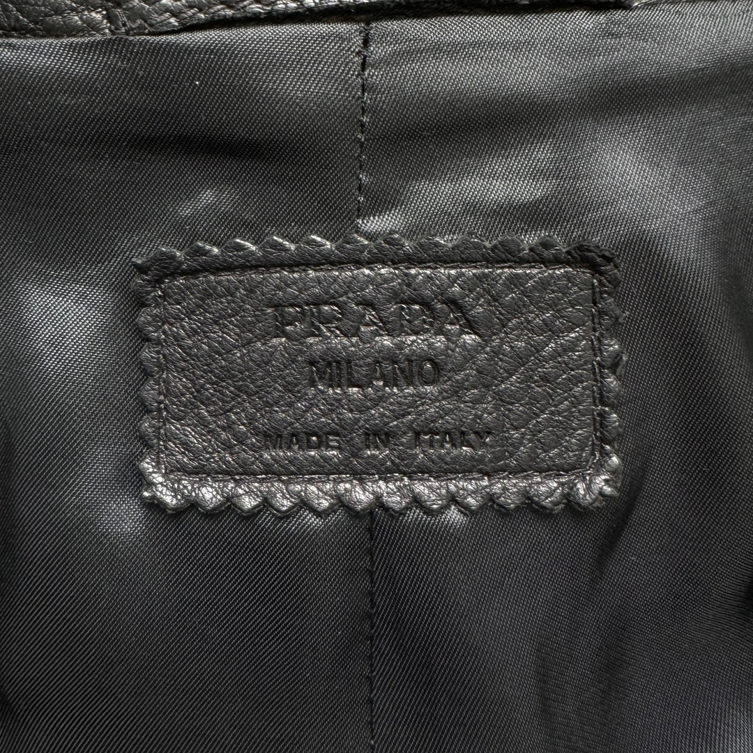 Prada 2000's Mainline Deer Leather Overcoat