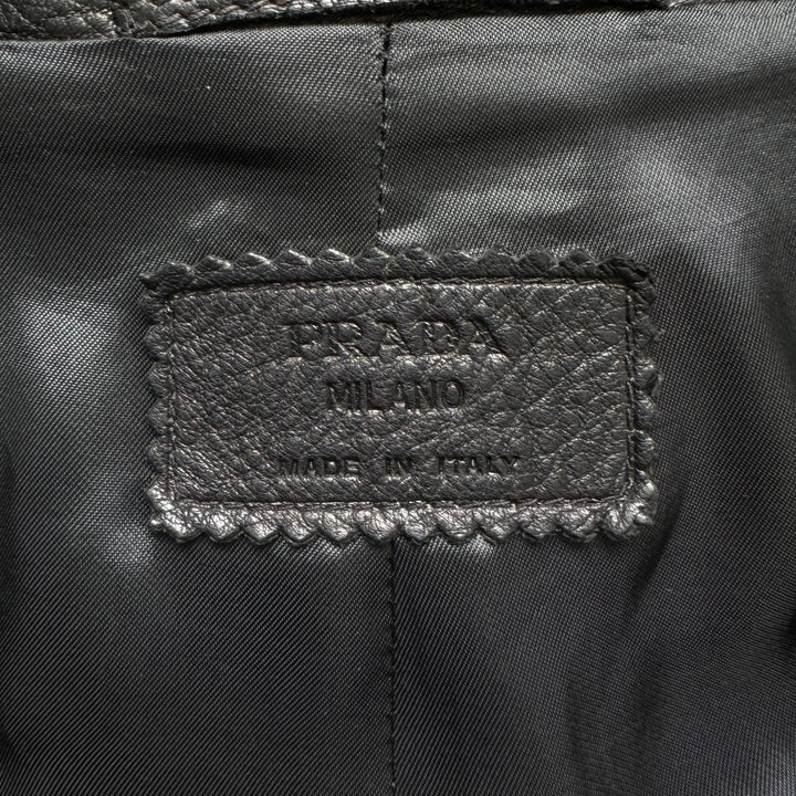 Prada 2000's Mainline Deer Leather Overcoat