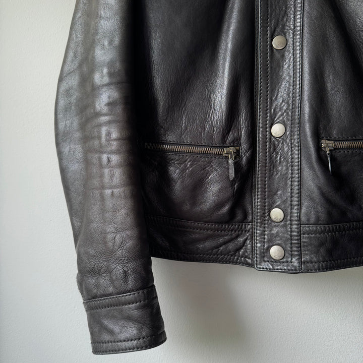 Gucci 2000's Moto Biker Nappa Leather Jacket