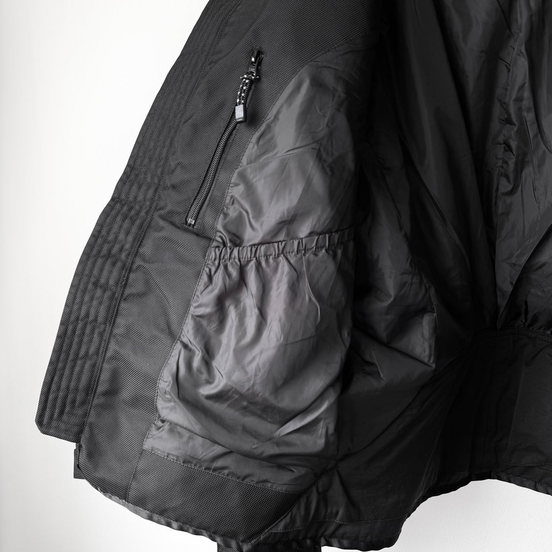 Issey Miyake AW2000 Black Ballistic Nylon X-Ray Cargo Bomber Jacket
