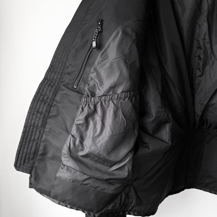Issey Miyake AW2000 Black Ballistic Nylon X-Ray Cargo Bomber Jacket