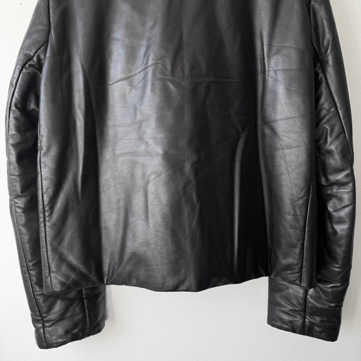 Gucci By Tom Ford FW1999 Black Insulated Reversible Leather Puffer Jacket
