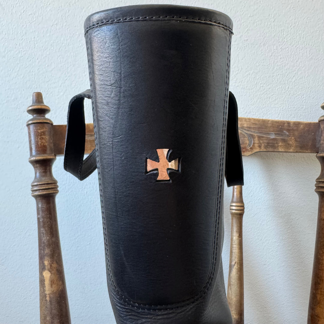 Enfants Riches Déprimés SS25 Platform Leather Riders Boots