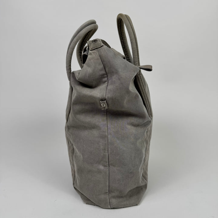 Martin Margiela 2010 Gray Cotton Canvas Crossbody Sailor Bag