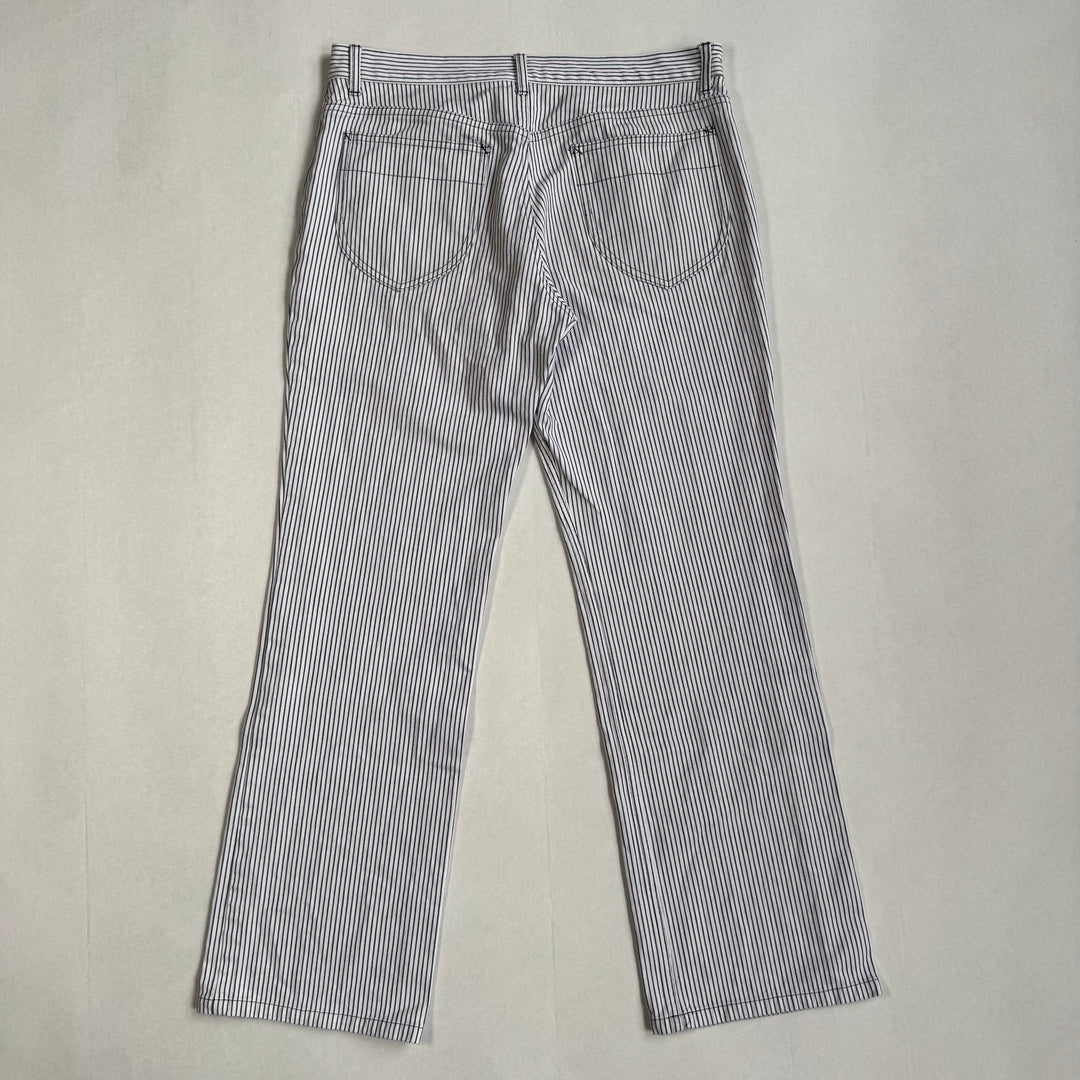 SS1999 Martin Margiela White Striped Cotton Pants