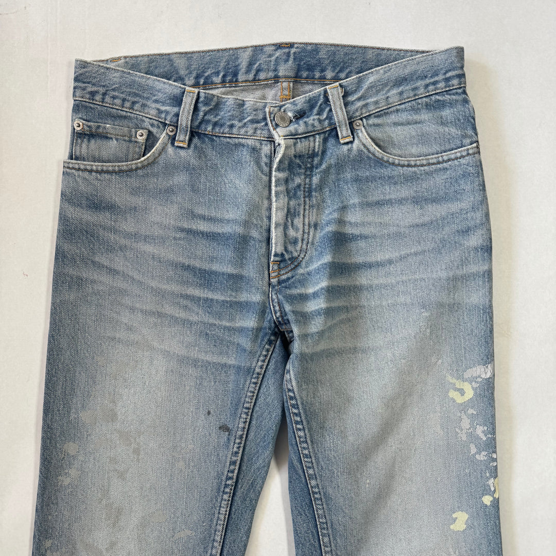 Helmut Lang 1999 Boot Cut Flared Painter Jeans Denim