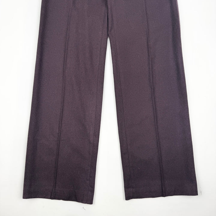 Gucci By Tom Ford 1990’s Brown Wool Flared Relaxed Suit Trousers/Pants