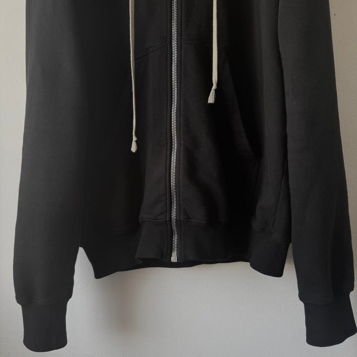 Rick Owens DRKSHDW FW22 Felpa Fleece Cotton Jason Zip-Up Hoodie
