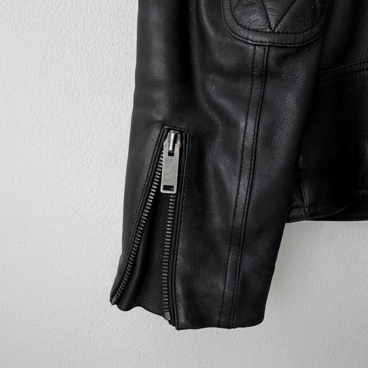 Gucci FW2006 Black Lamb Leather Biker Moto Jacket