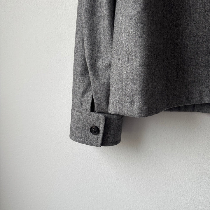 Prada 1990’s Gray Wool Short Blouson Jacket