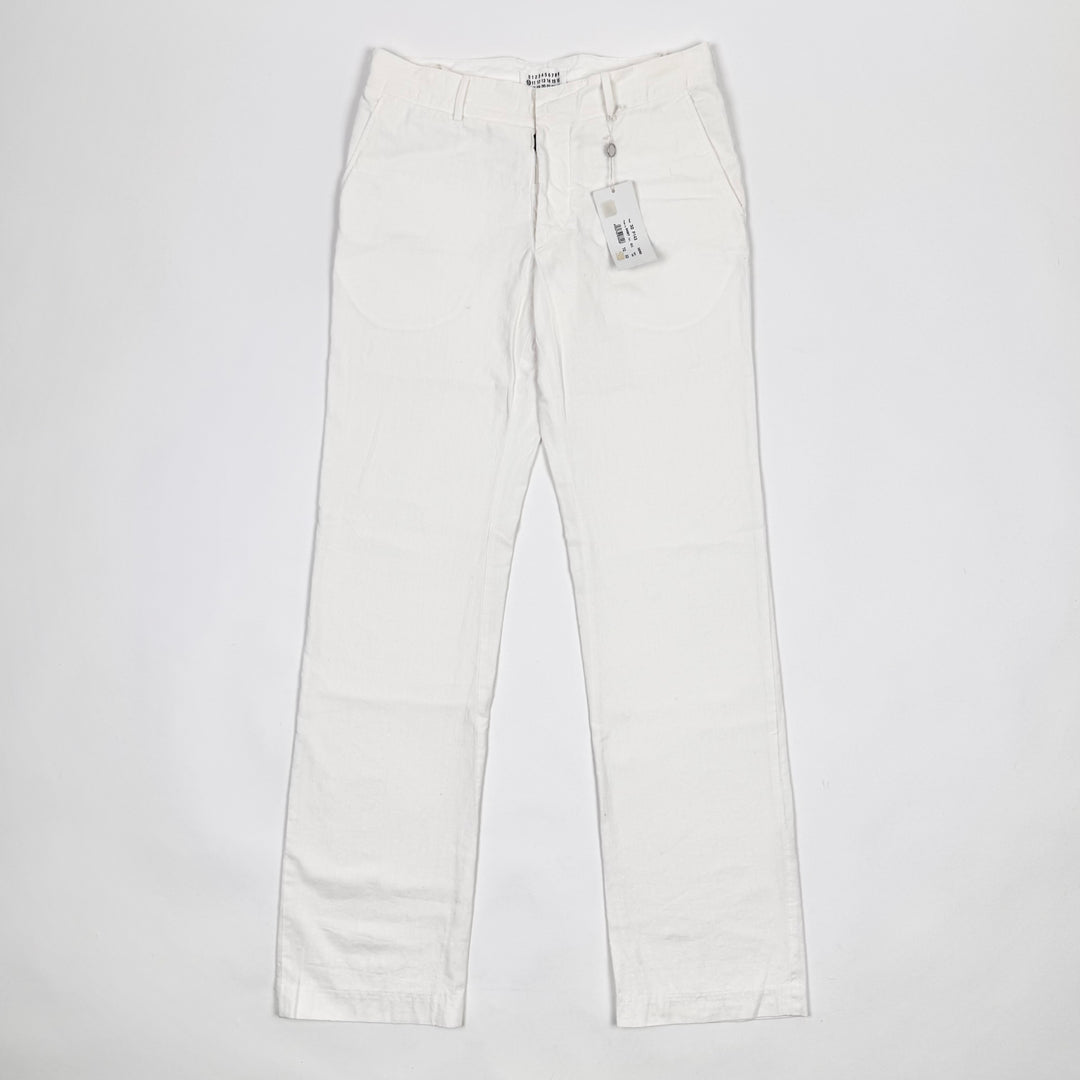 SS2005 Martin Margiela White Cotton Relaxed Straight Pants