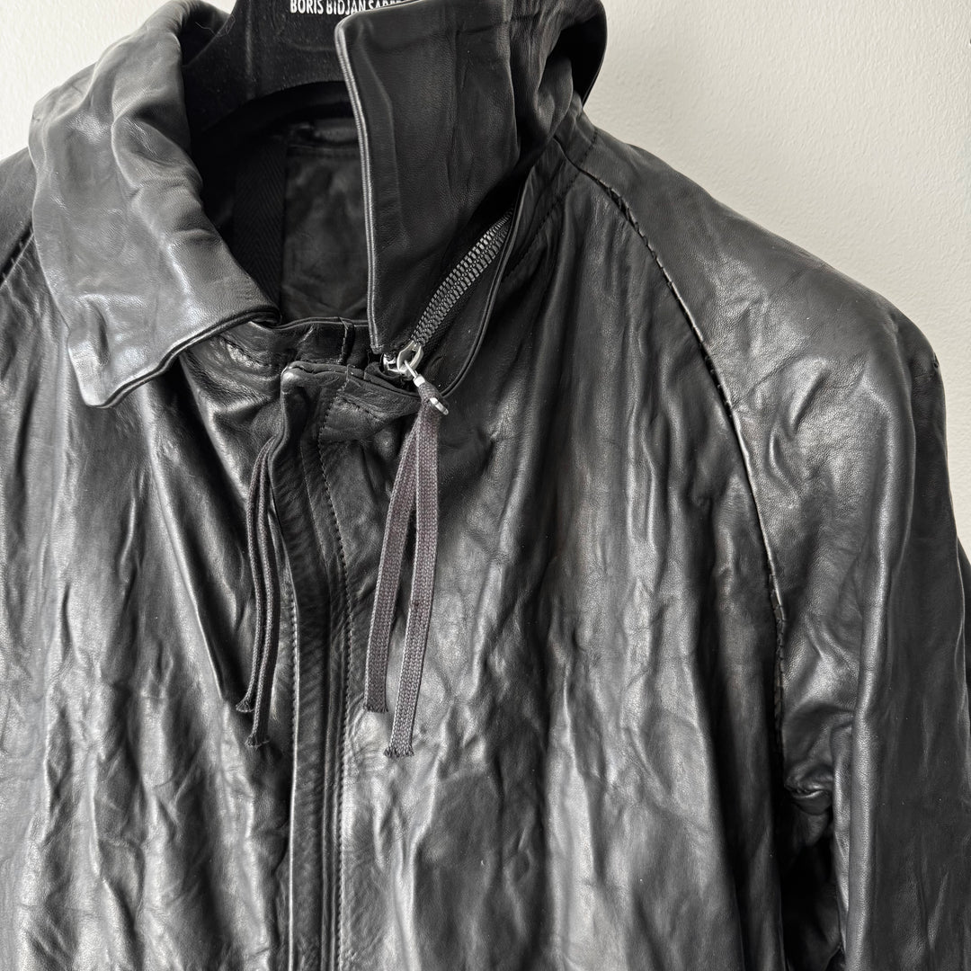 Boris Bidjan Saberi AW2014 Black Horse Leather J2-F251 Jacket