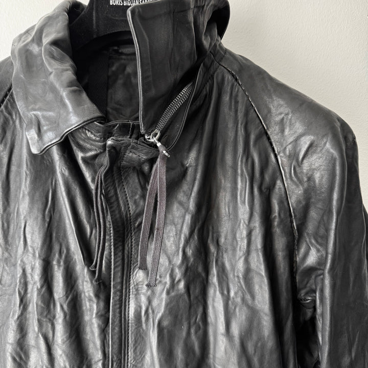 Boris Bidjan Saberi AW2014 Black Horse Leather J2-F251 Jacket