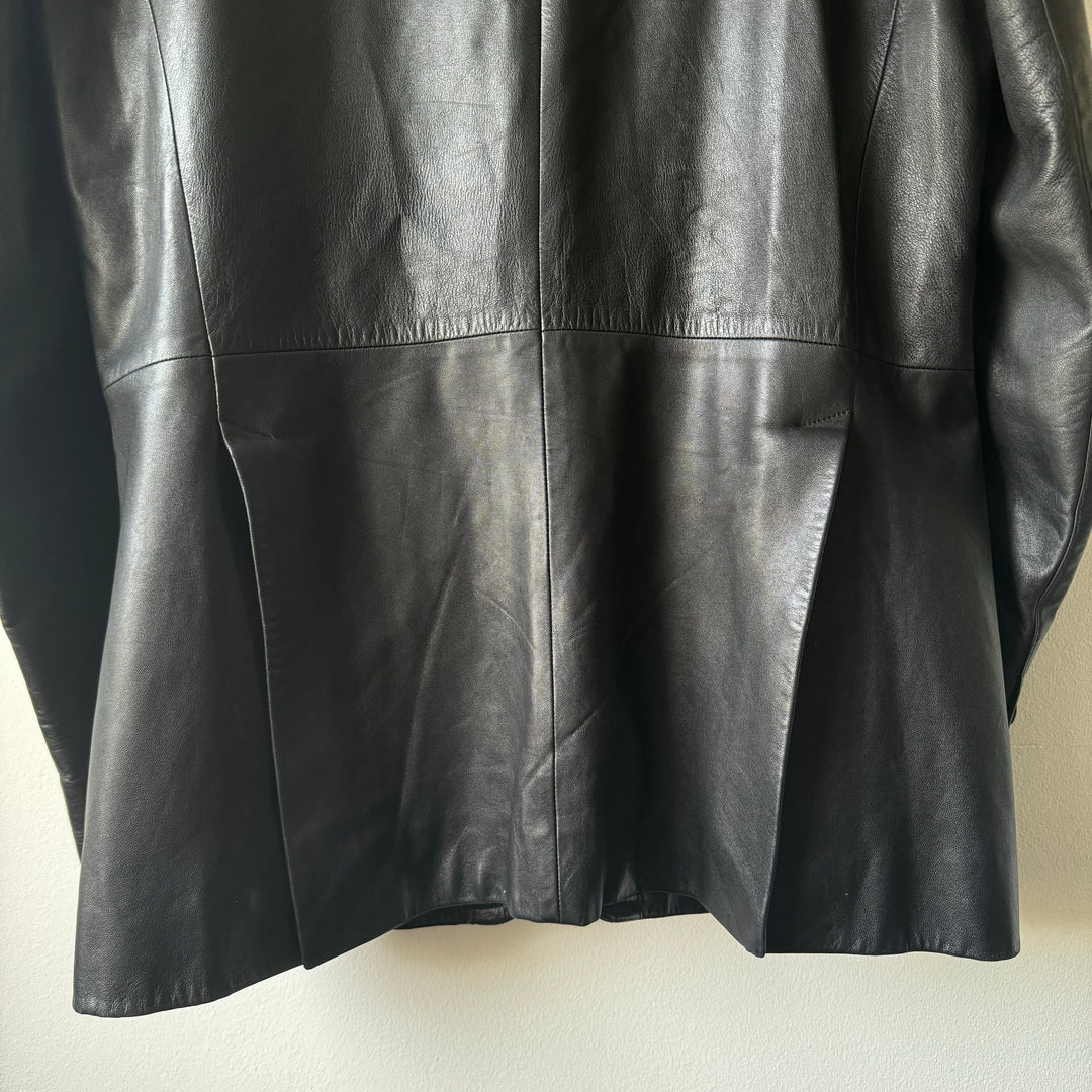 Prada 90's Mainline Lamb Leather Blazer Jacket