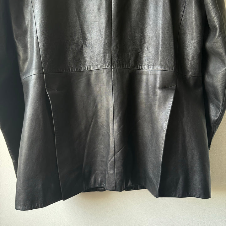 Prada 90's Mainline Lamb Leather Blazer Jacket