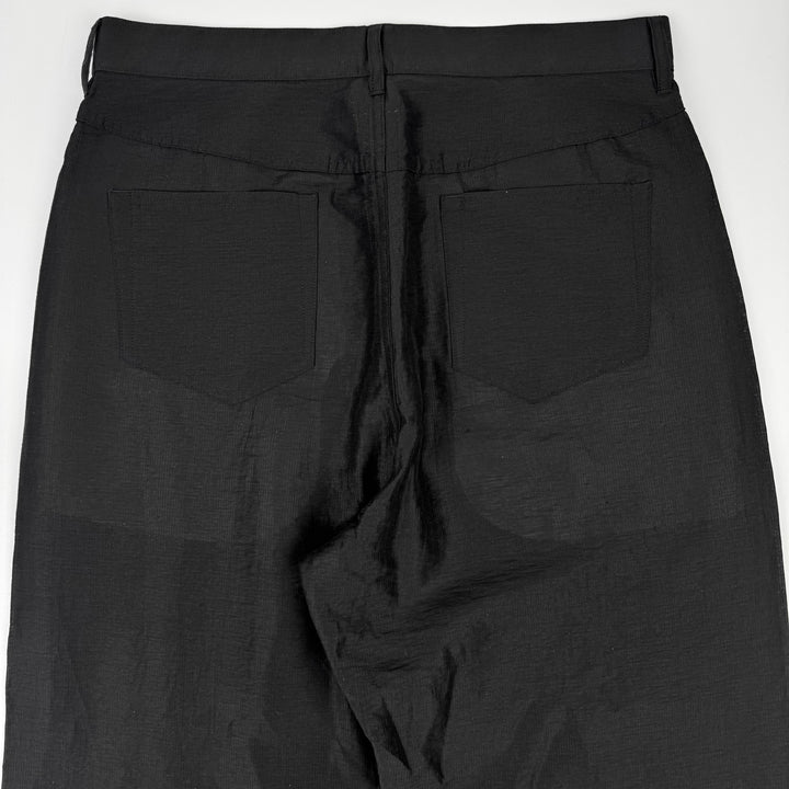 Rick Owens SS2023 Black Linen Relaxed Geth Pants