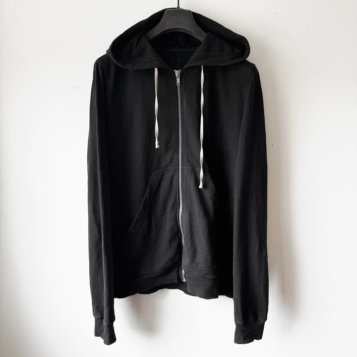 Rick Owens DRKSHDW FW2016 Black Cotton Jason Zip-Up Hoodie