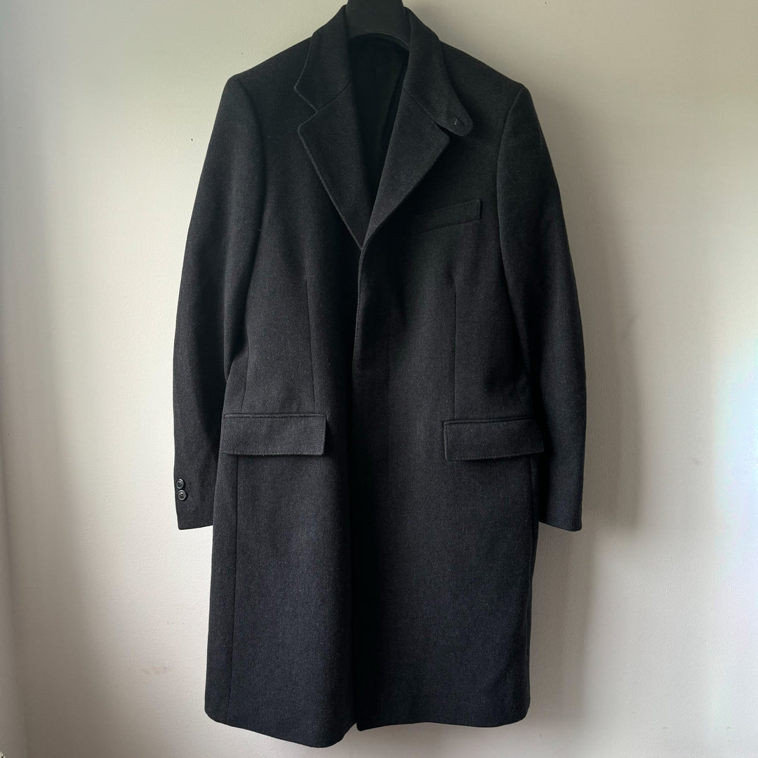 AW2004 Martin Margiela Dark Grey Wool Long-Coat