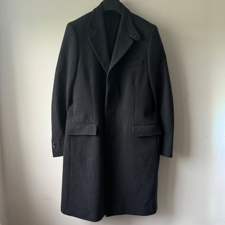 AW2004 Martin Margiela Dark Grey Wool Long-Coat