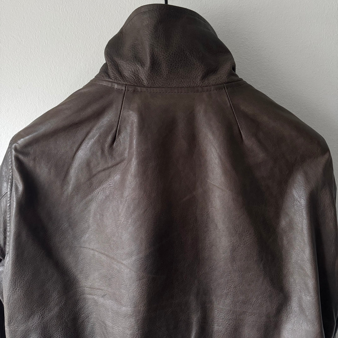 Rick Owens FW2009 Dust Bauhaus Pebbled Calf Leather Jacket