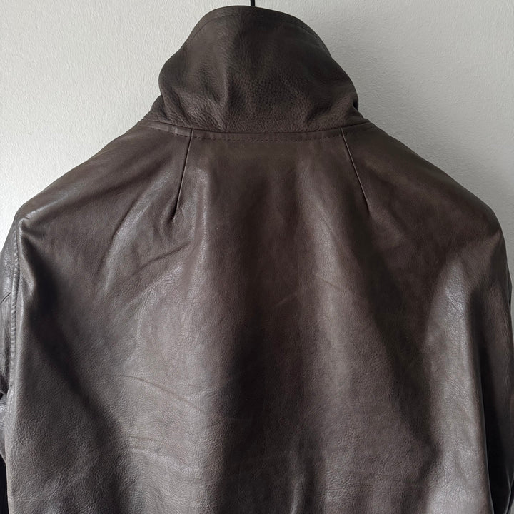 Rick Owens FW2009 Dust Bauhaus Pebbled Calf Leather Jacket