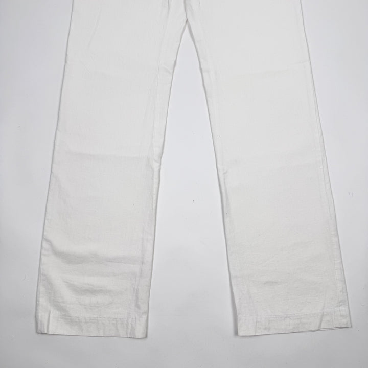 SS2005 Martin Margiela White Cotton Relaxed Straight Pants