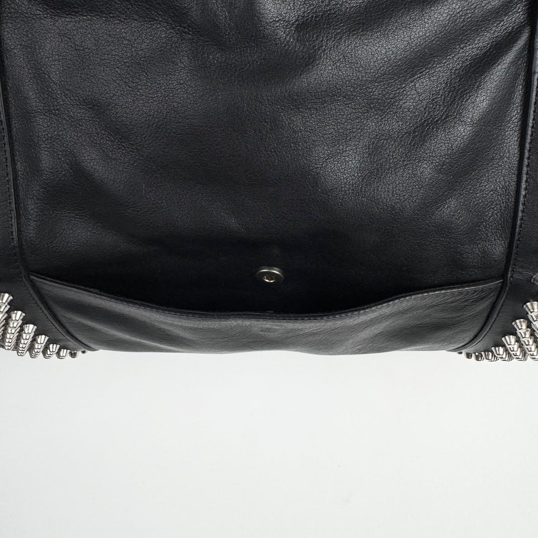Saint Laurent By Hedi Slimane FW2014 Black Studded Leather Weekender Gym Bag