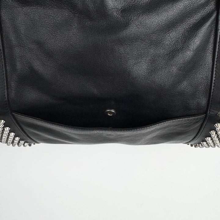 Saint Laurent By Hedi Slimane FW2014 Black Studded Leather Weekender Gym Bag