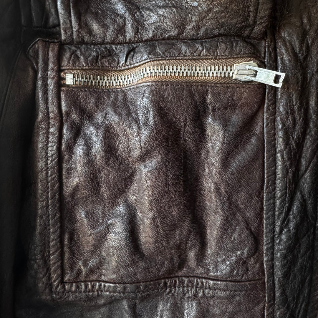 Rick Owens FW2008 Dust Hammered Lamb Leather Bruiser Jacket