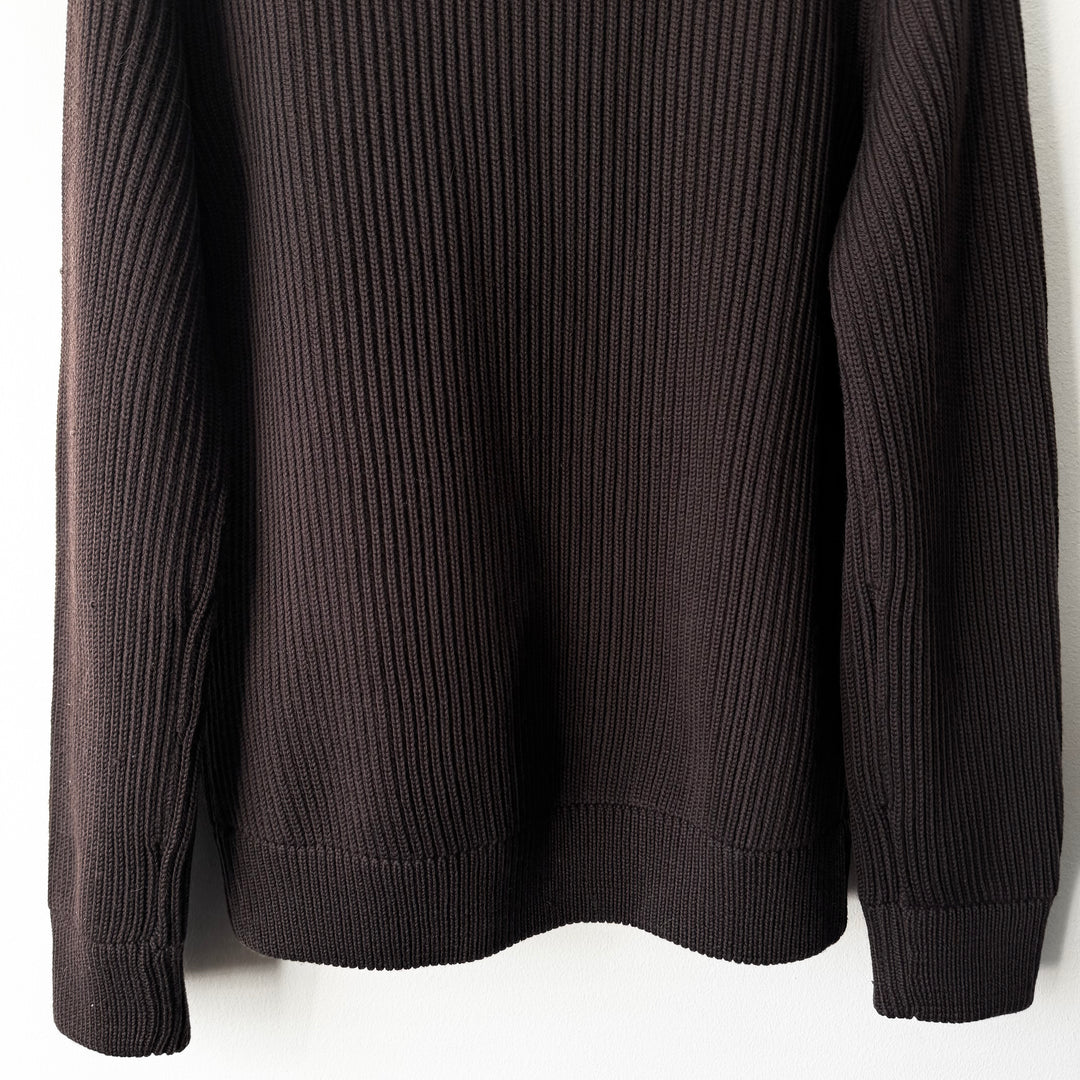 Martin Margiela AW2006 Brown Wool Zip-Up Drivers/Truckers Knit