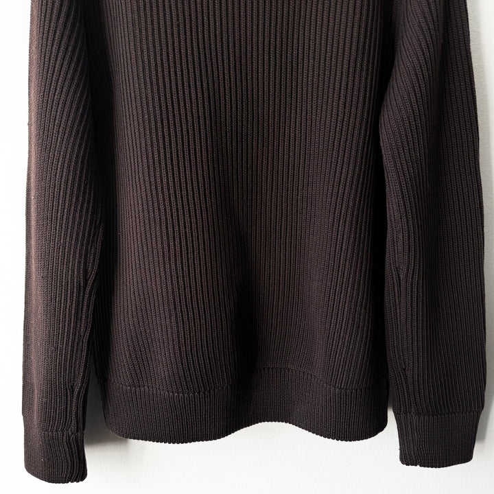 Martin Margiela AW2006 Brown Wool Zip-Up Drivers/Truckers Knit